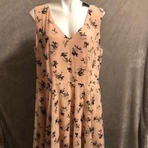 Torrid Blush Floral Chiffon Tank Dress 18